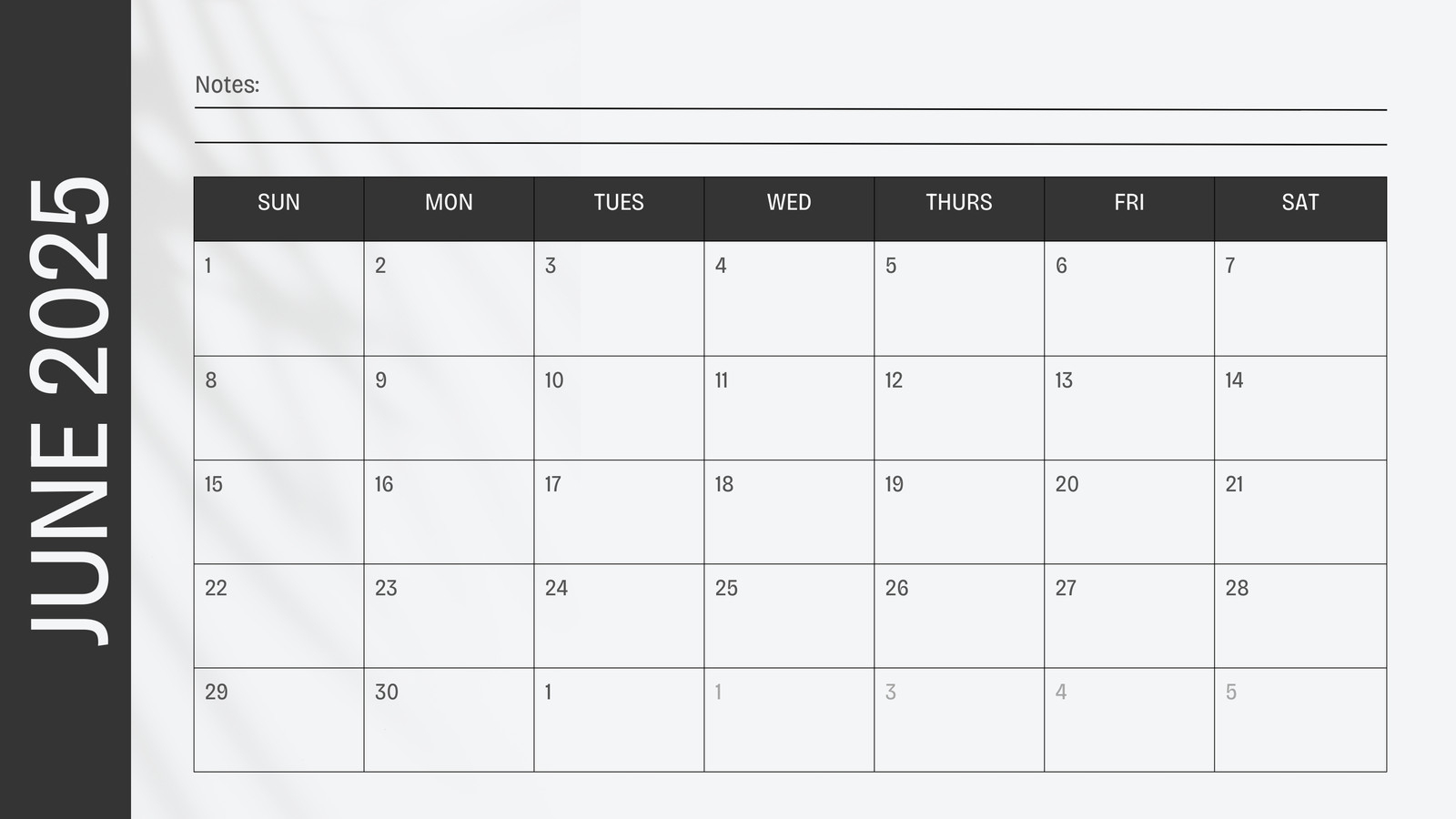 Printable June 20268 Calendar