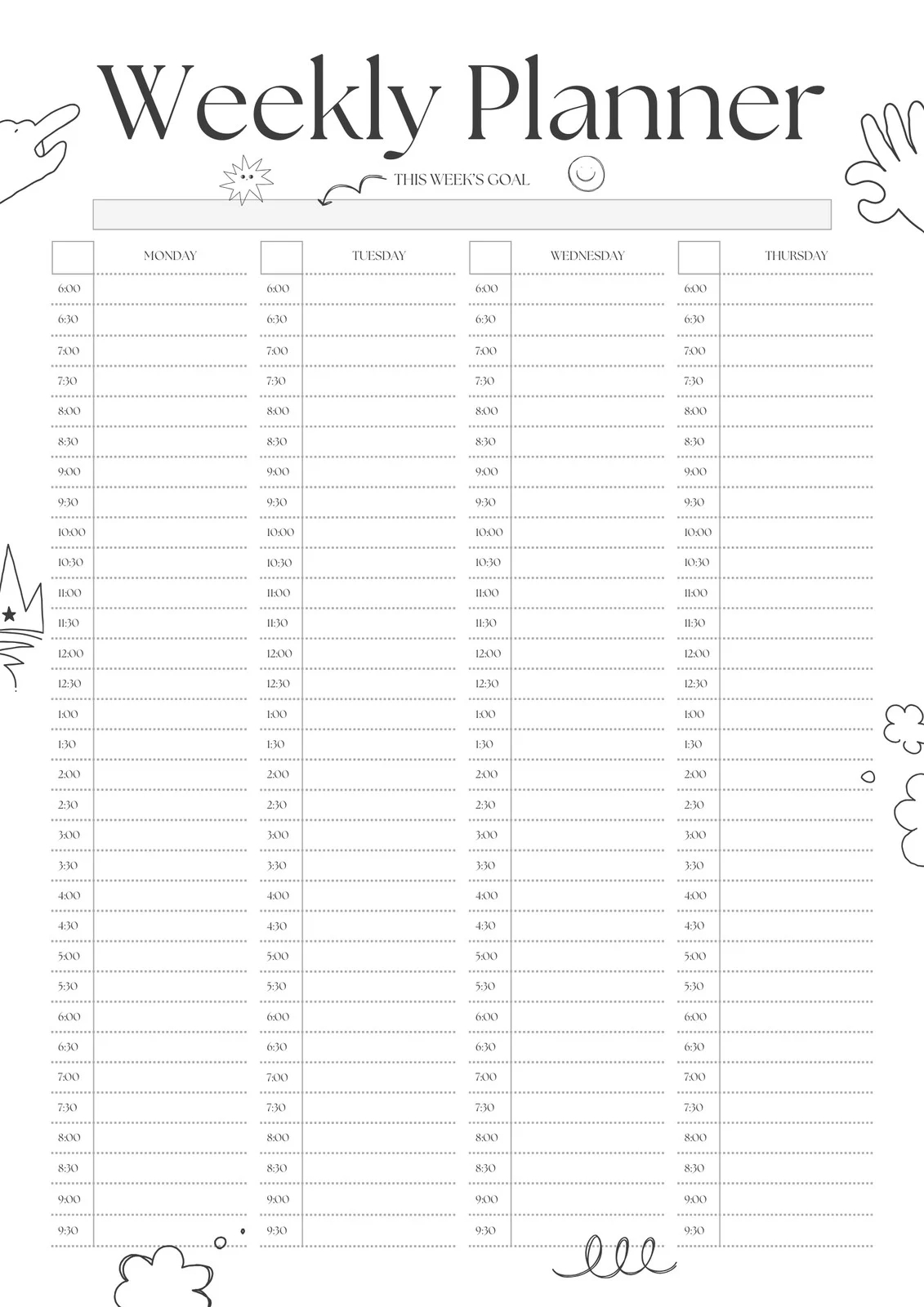 Free Printable Cute Planner Templates To Edit Online Canva Free Printable Cute Planner Templates To Edit Online Canva