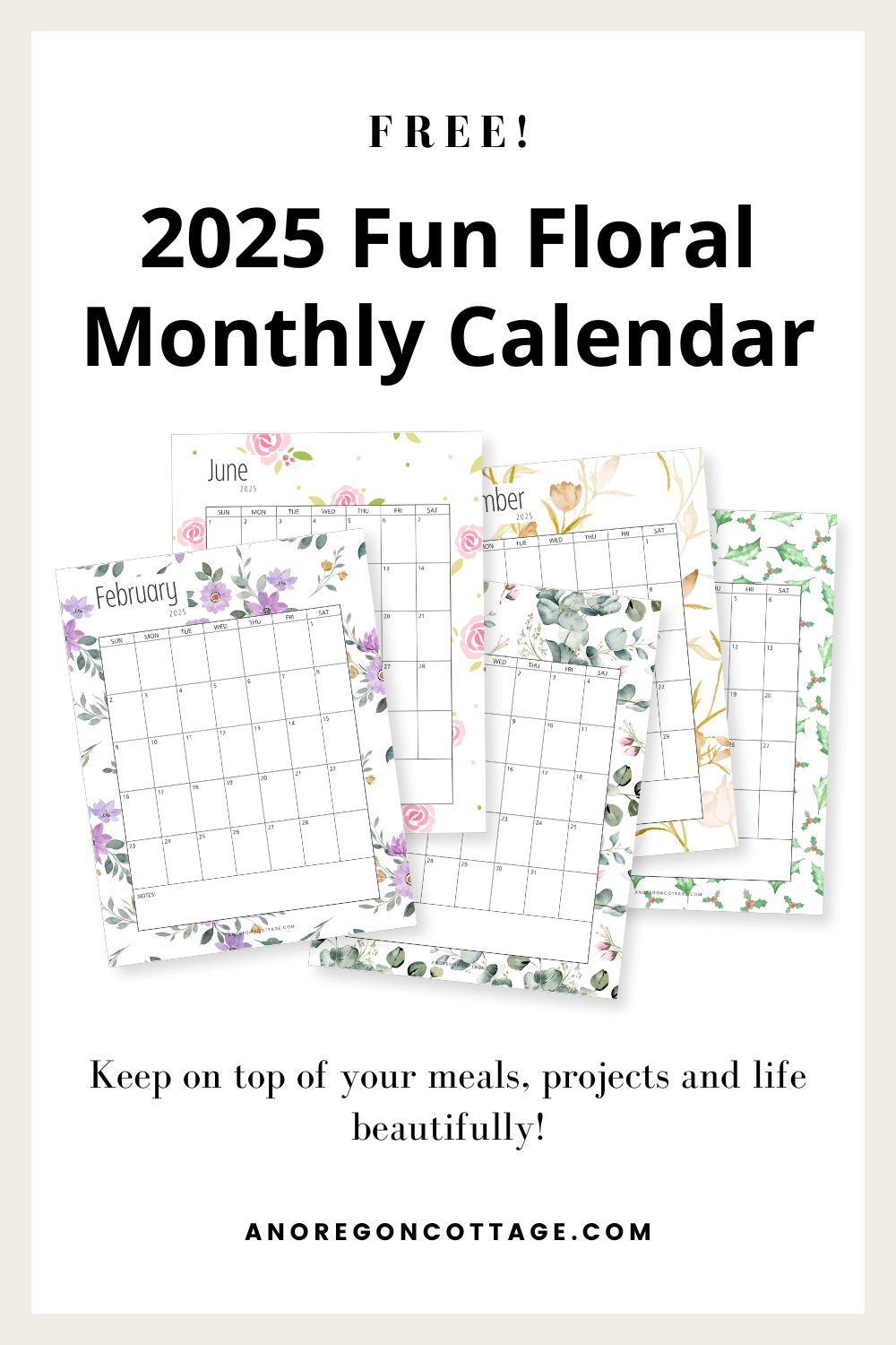 Free Printable Monthly Calendar For 2025 An Oregon Cottage Free Printable Monthly Calendar For 2025 An Oregon Cottage