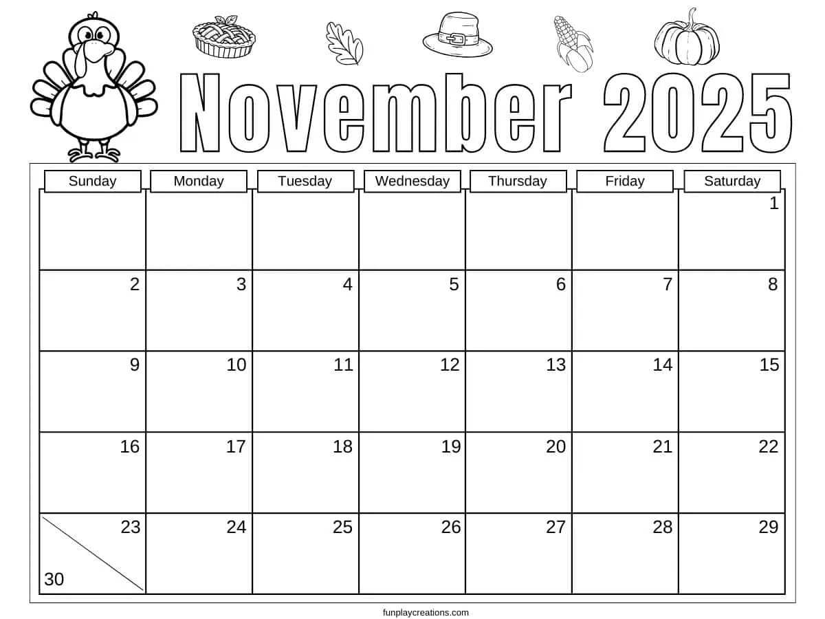 Printable Calendar For Kids