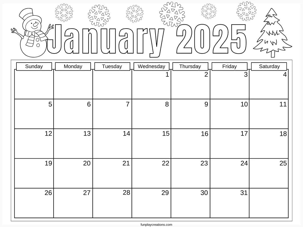Free Printable Monthly Calendars 2025 Free Printable Monthly Calendars 2025