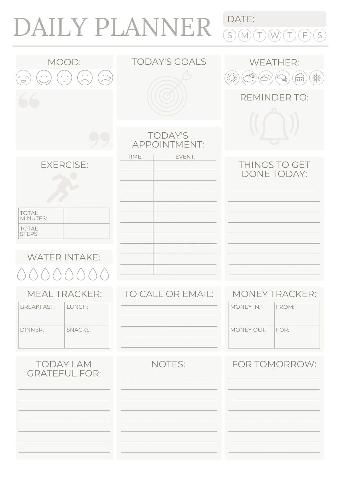 Free Printable Planner Templates To Customize Canva