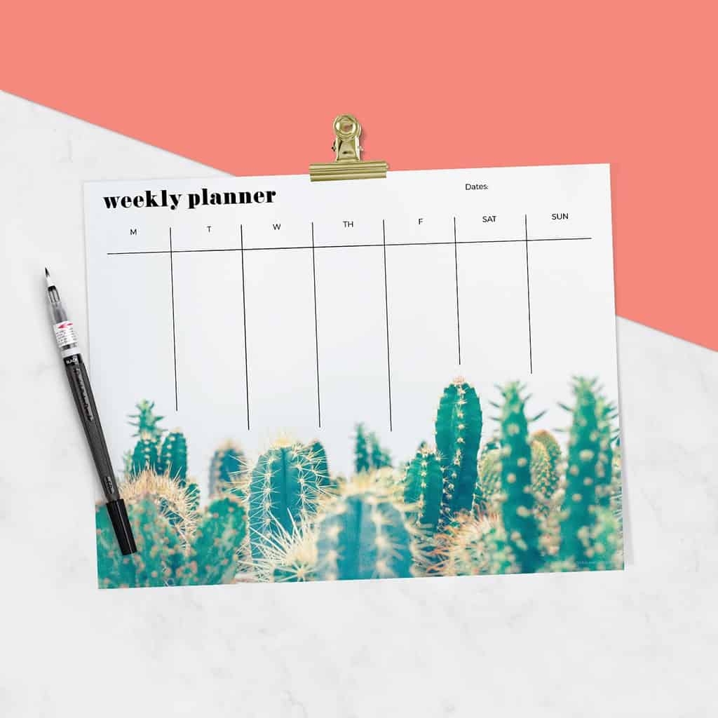 FREE Printable Weekly Calendars Get Your Week Organized FREE Printable Weekly Calendars Get Your Week Organized