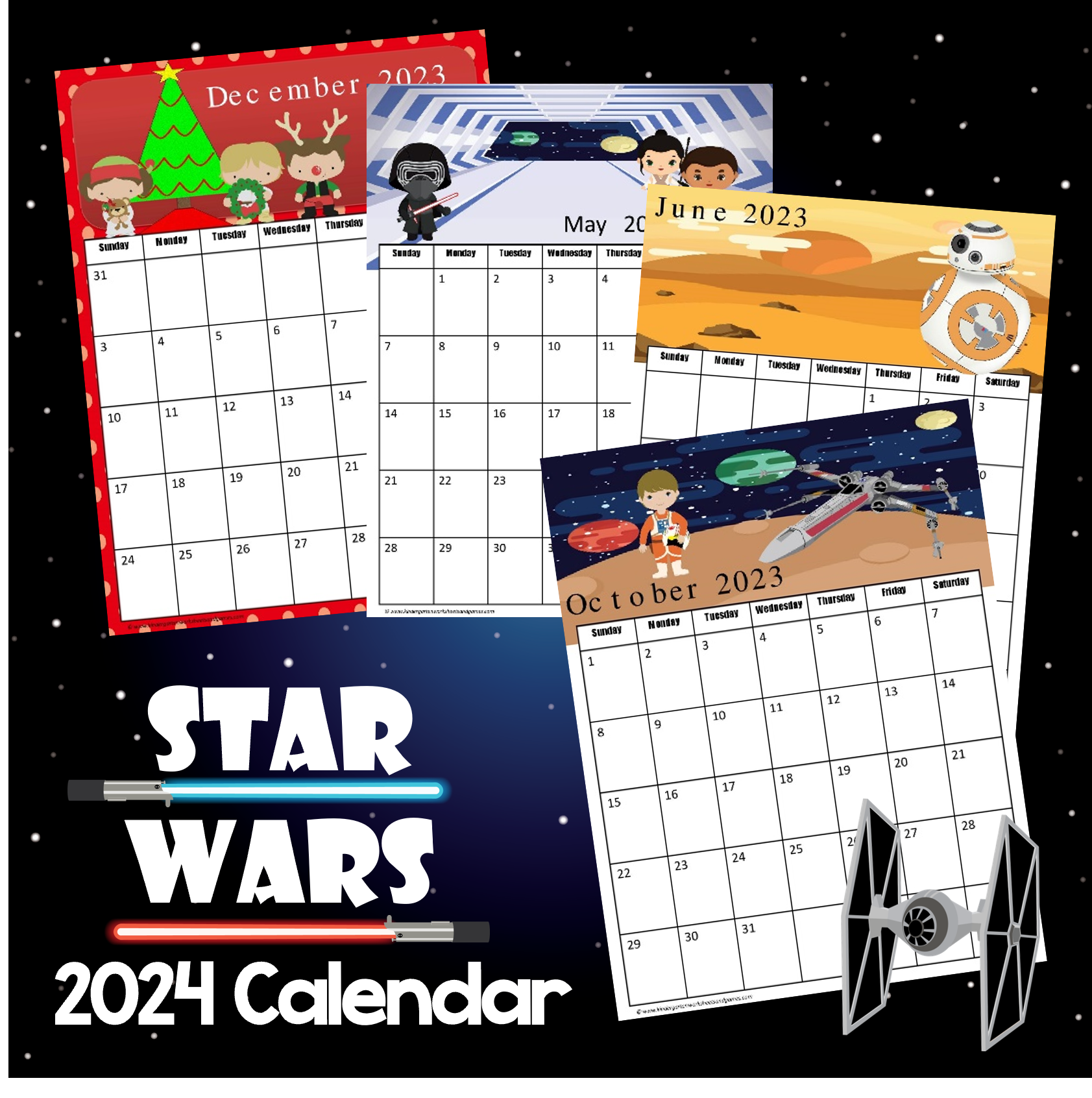 FREE Star Wars Calendar 2025 2026 Printable FREE Star Wars Calendar 2025 2026 Printable