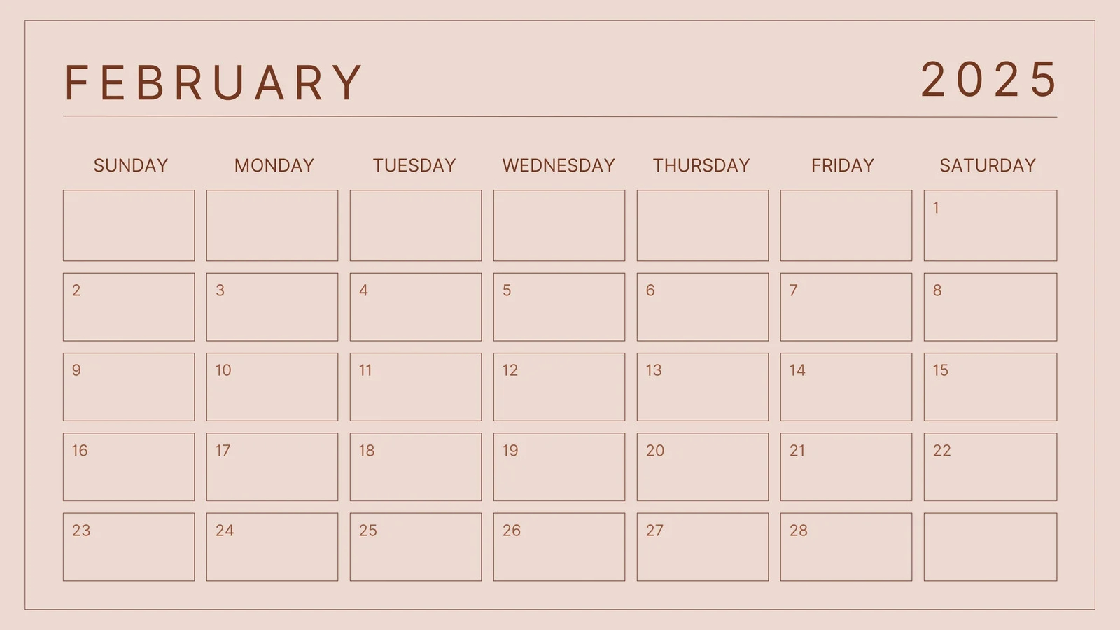 Free To Customize February 2025 Calendar Templates Canva
