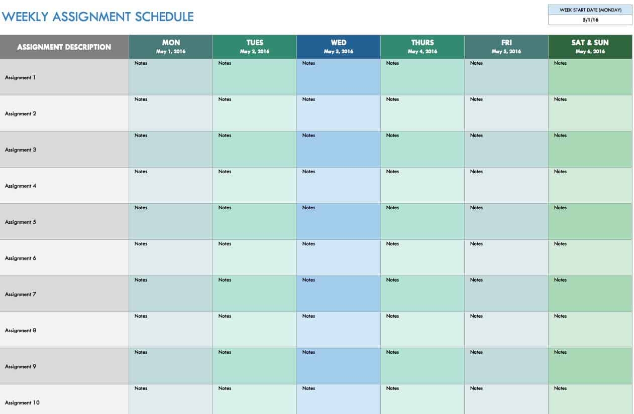 Free Printable Weekly Calendar With Time Slots