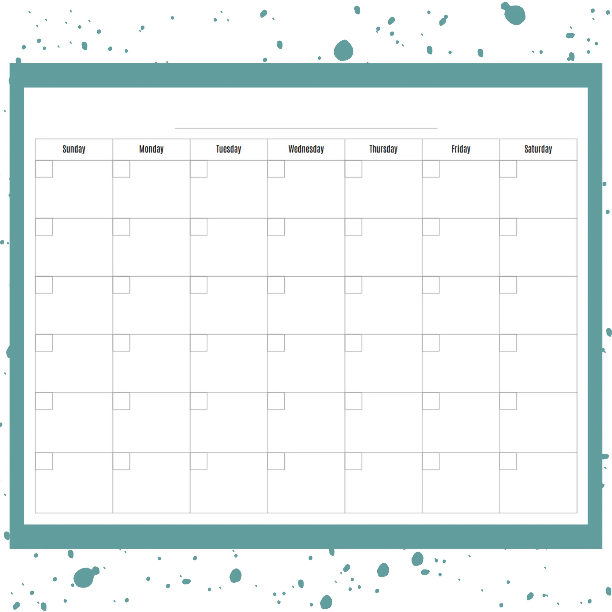 Generic Blank Monthly Calendar undated Calendar printable Planner instant Digital Download PDF 8 5 X 11 Printable Etsy Generic Blank Monthly Calendar undated Calendar printable Planner instant Digital Download PDF 8 5 X 11 Printable Etsy