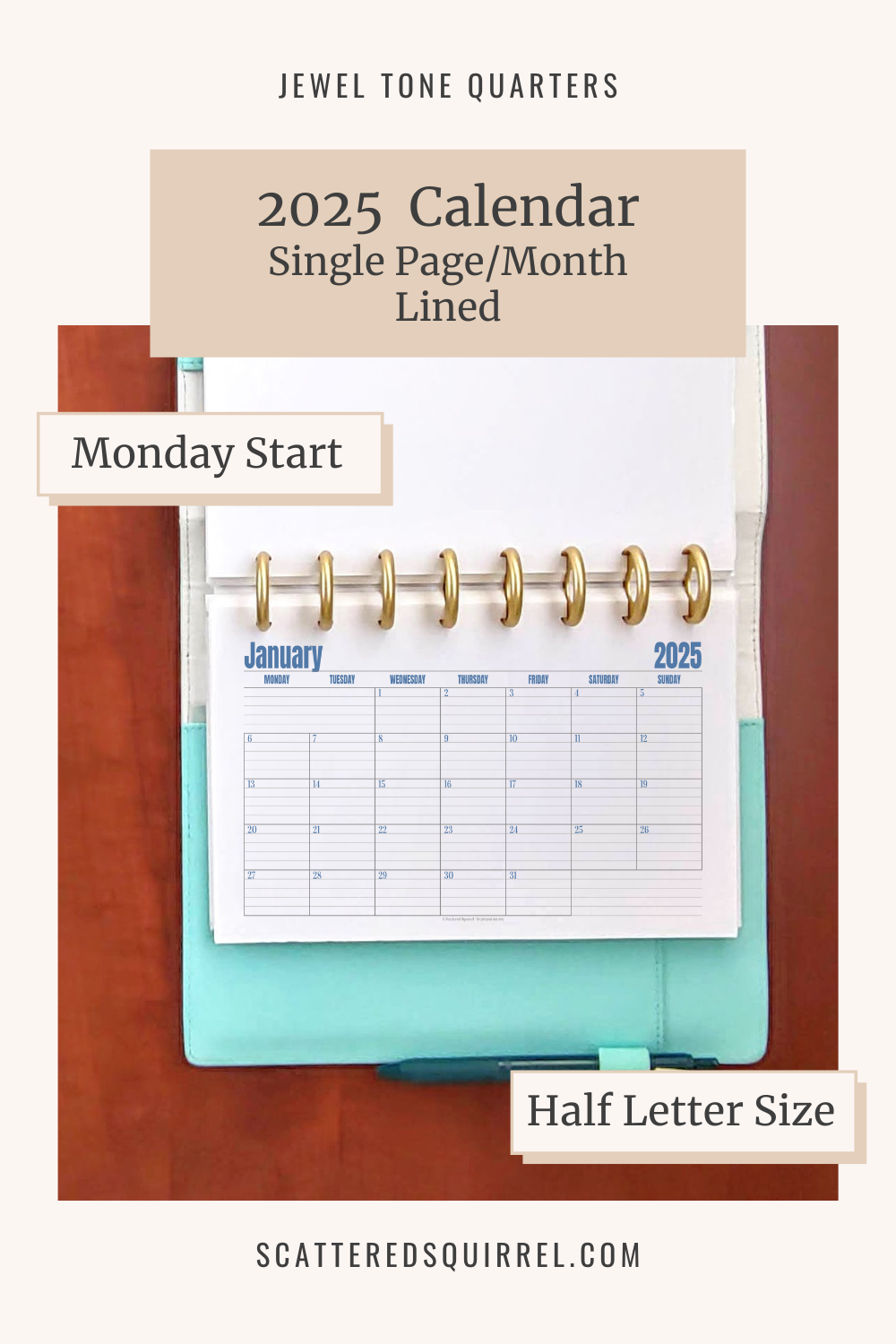 Get Your 2025 Calendars Now Scattered Squirrel