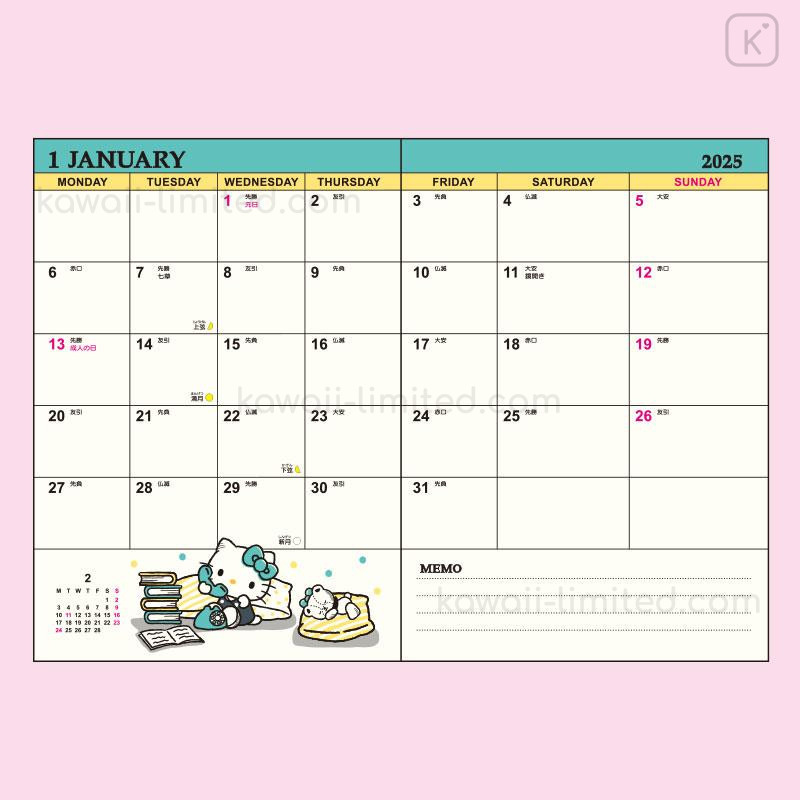 Hello Kitty Calendar 2025 Printable