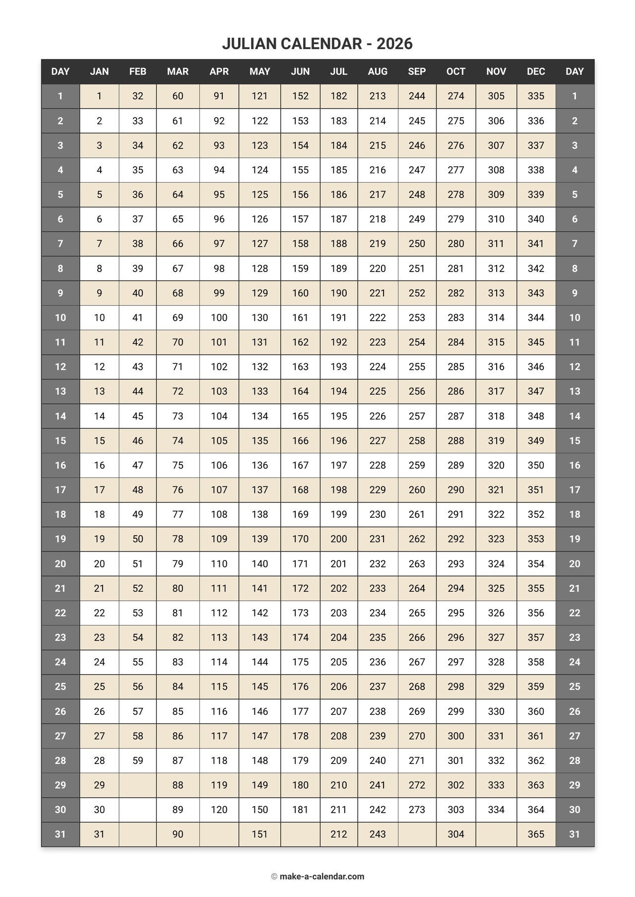 Julian Calendar 2026 Date Calculator Converter Julian Calendar 2026 Date Calculator Converter