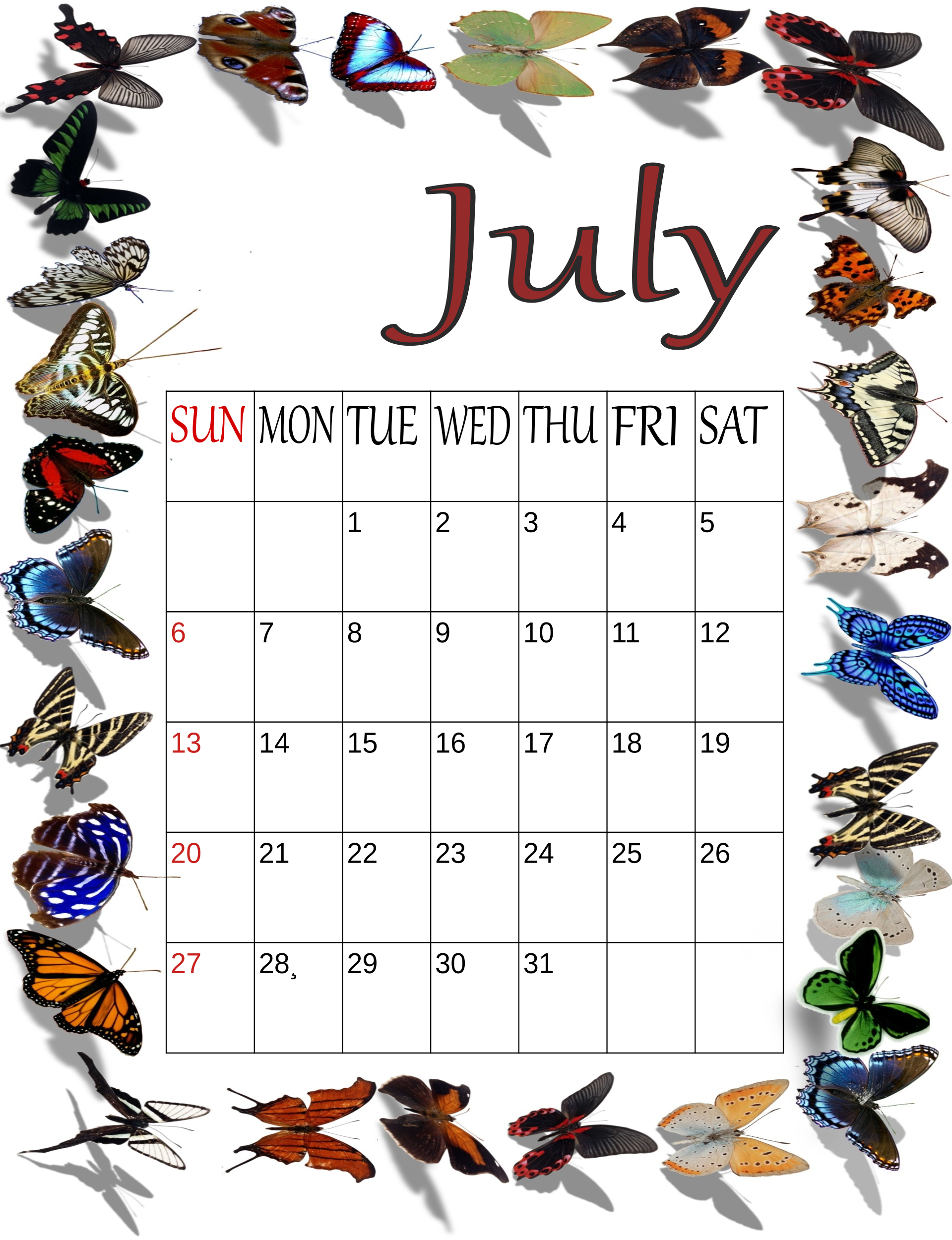 July 2025 Calendar My Calendar Land July 2025 Calendar My Calendar Land