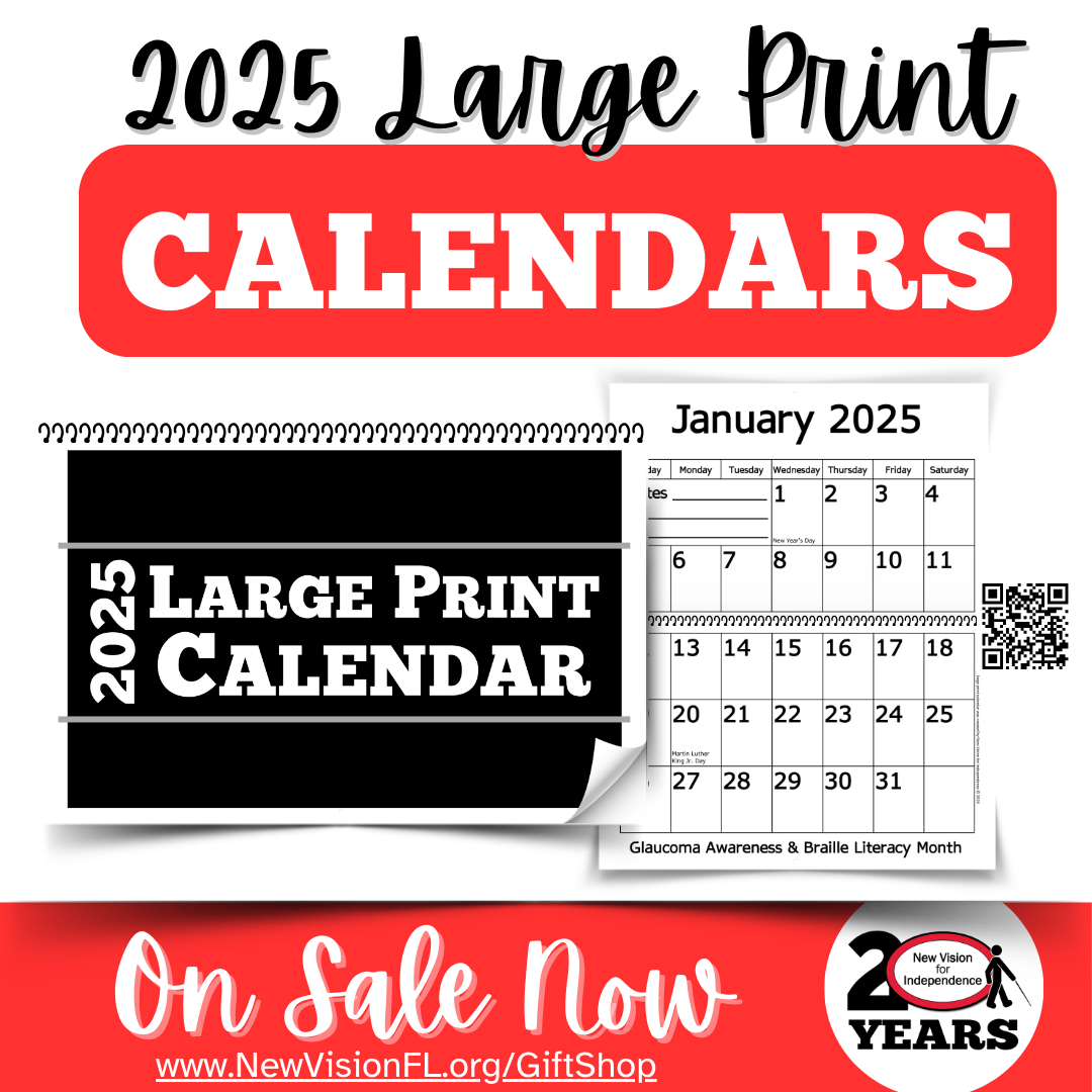 Large Print Calendars Are Here New Vision For Independence Large Print Calendars Are Here New Vision For Independence