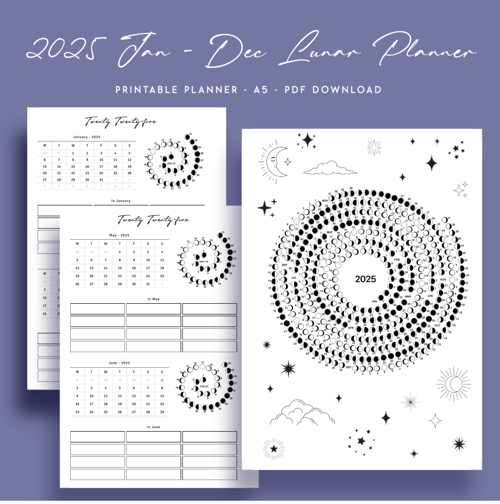 Printable Calendar With Moon Phases