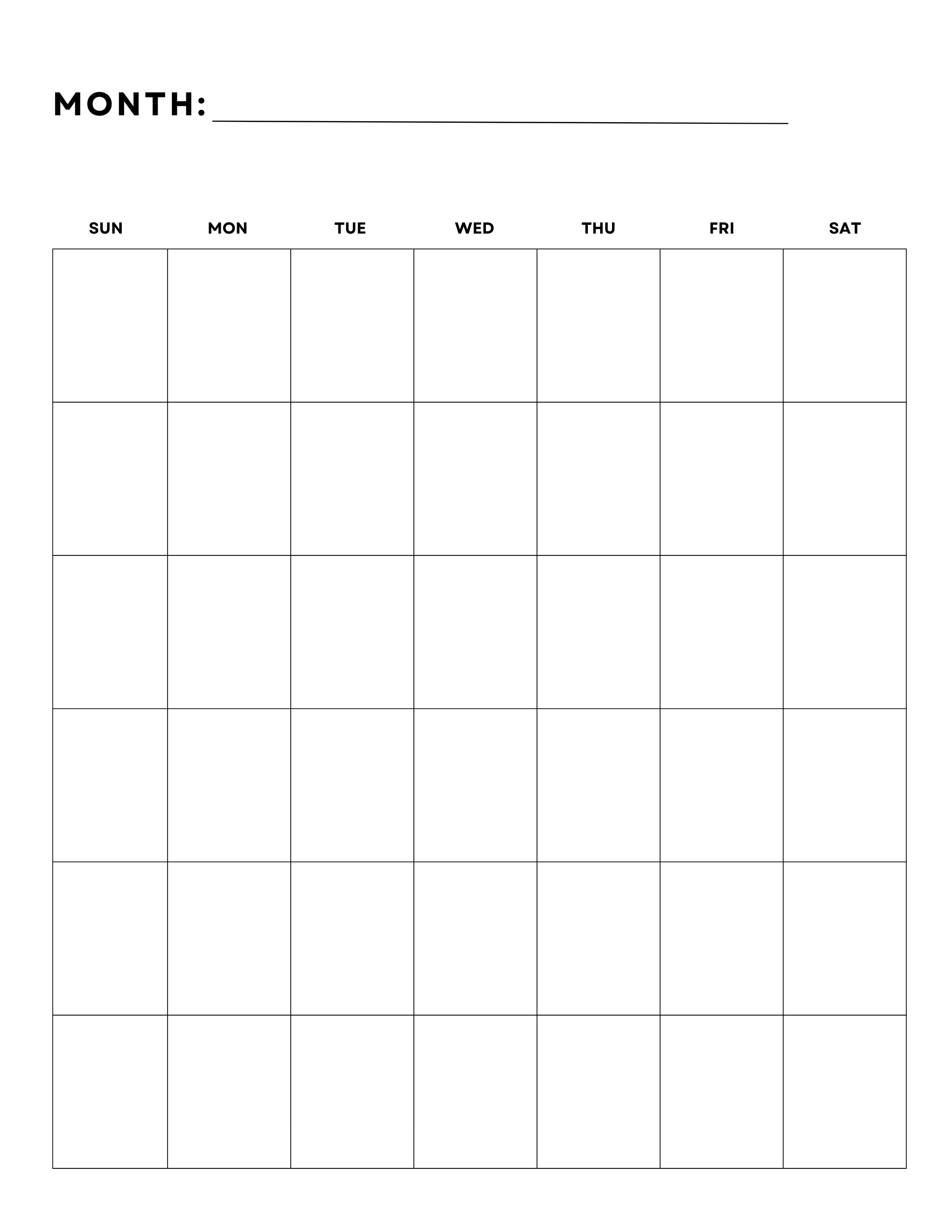 Make The Best Of The Year With A Blank Calendar My Calendar Land