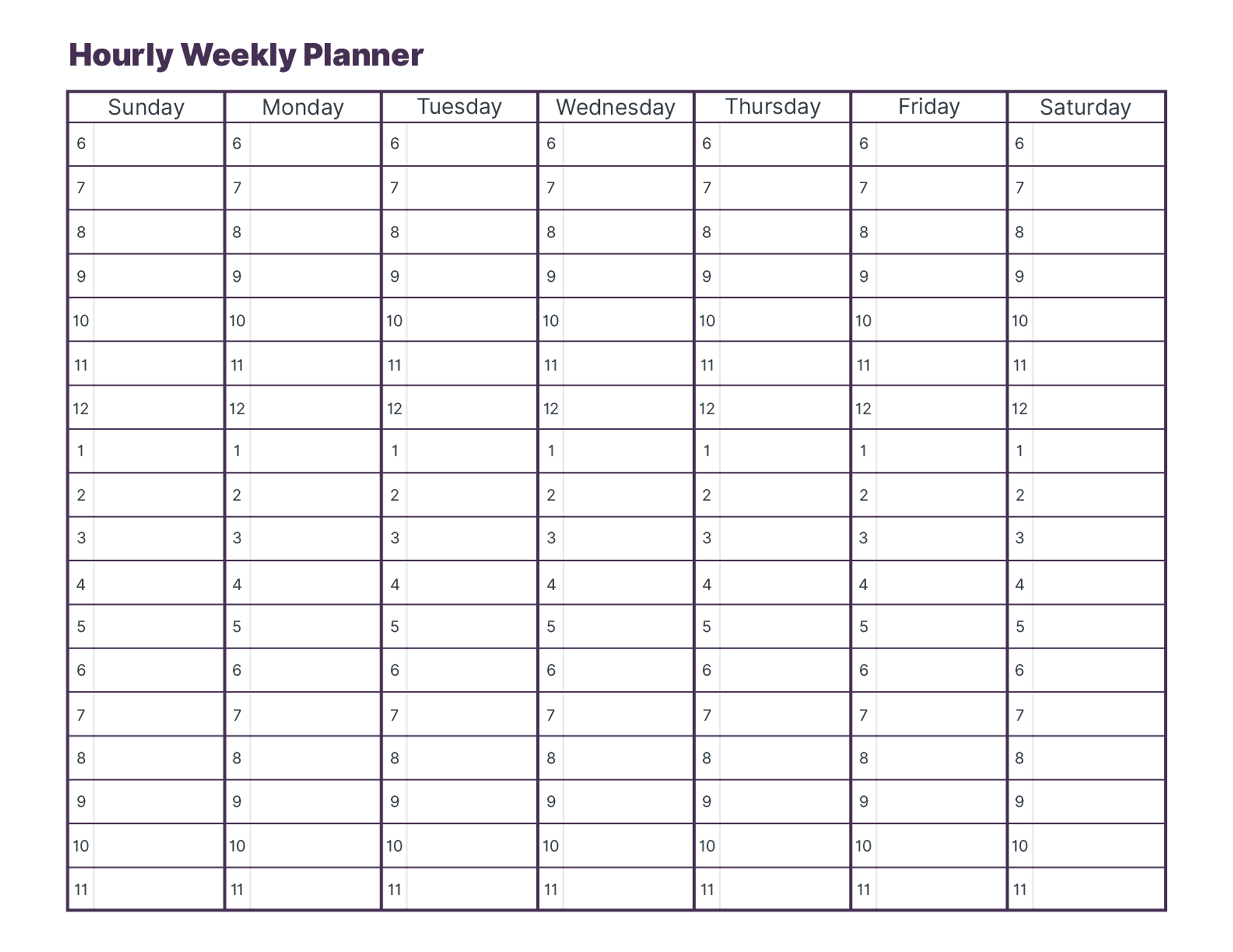 Mastering Scheduling In 2024 Weekly Planner Templates For Small Businesses with Free Downloads Homebase