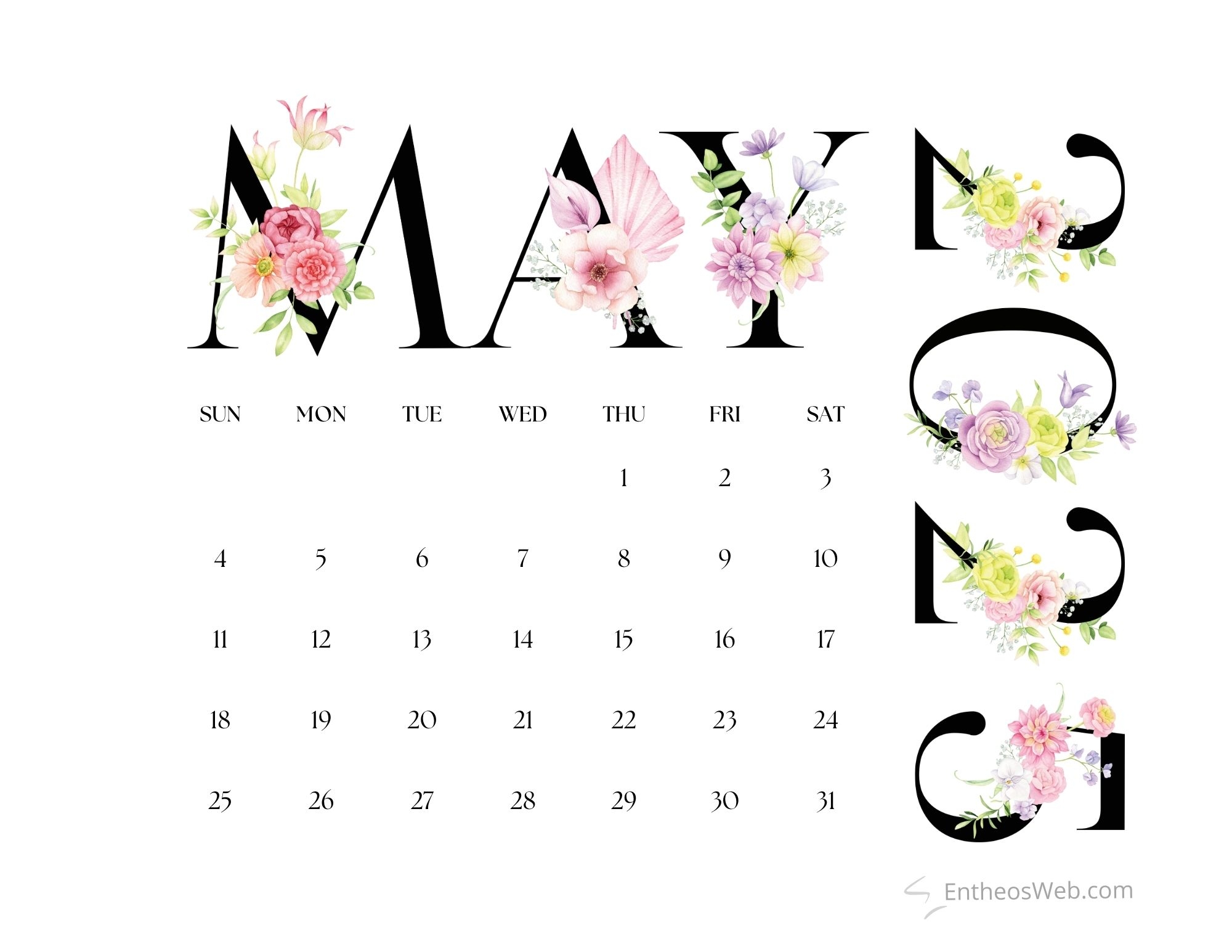 Blank 2025 Calendar Printable Free
