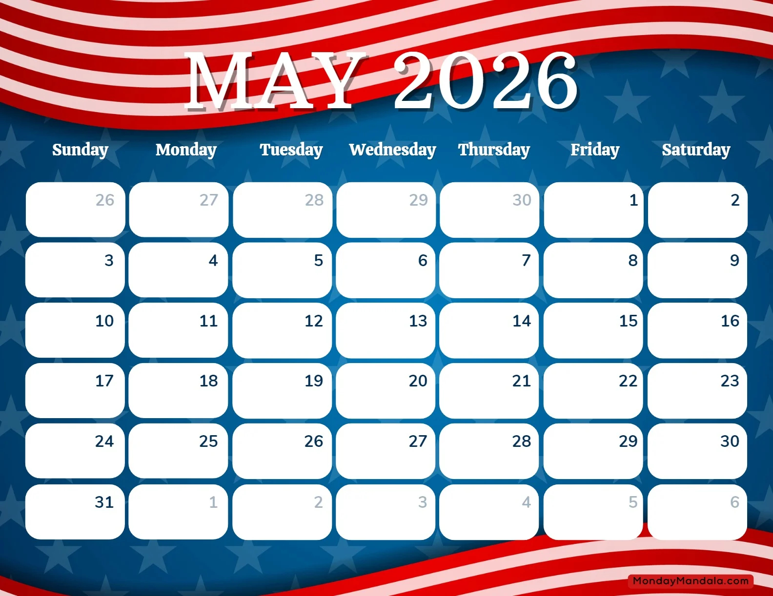May 2026 Calendars 52 Free PDF Printables 