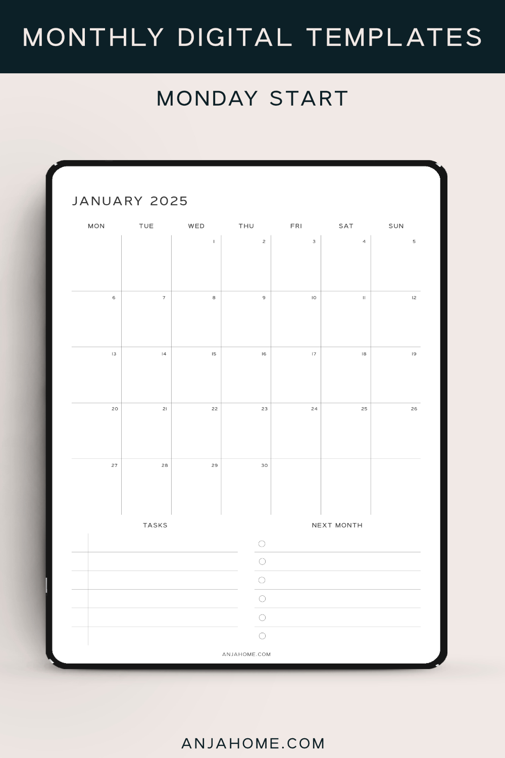 Printable 2025 Calendar By Month Portrait