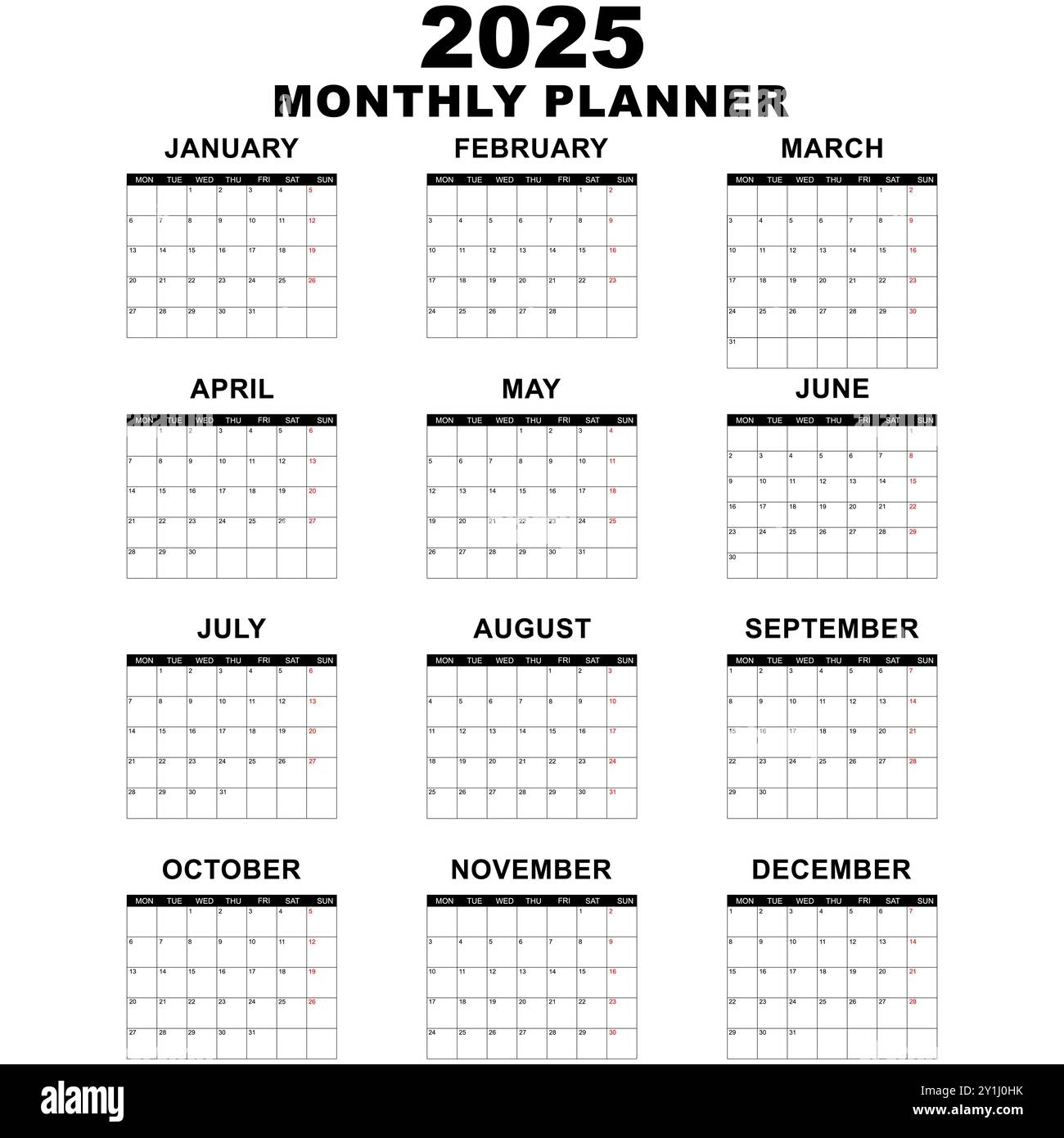 Printable Editable Calendar 2025