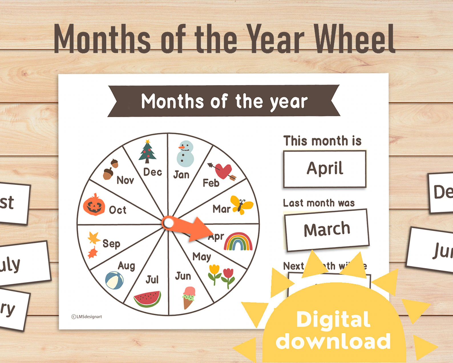 Months Of The Year Wheel Printable Months Of The Year List 12 Month Name Learning Months Kindergarten Preschool Homeschool Idea Etsy Months Of The Year Wheel Printable Months Of The Year List 12 Month Name Learning Months Kindergarten Preschool Homeschool Idea Etsy