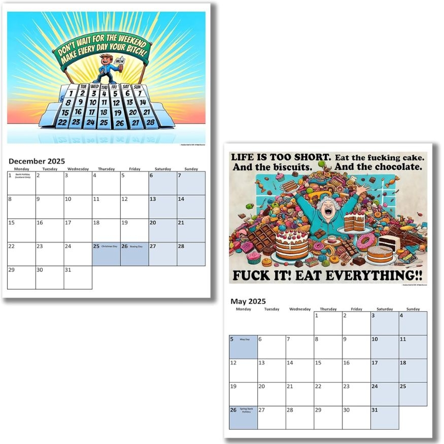 Motivation Calendar 2025 Hilarious Designs To Make Every Day Fun