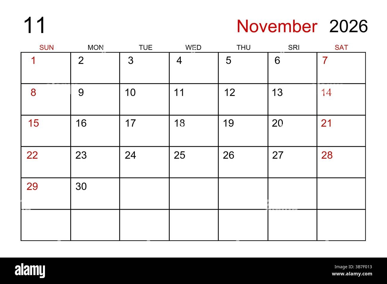 November 2026 Cut Out Stock Images Pictures Alamy