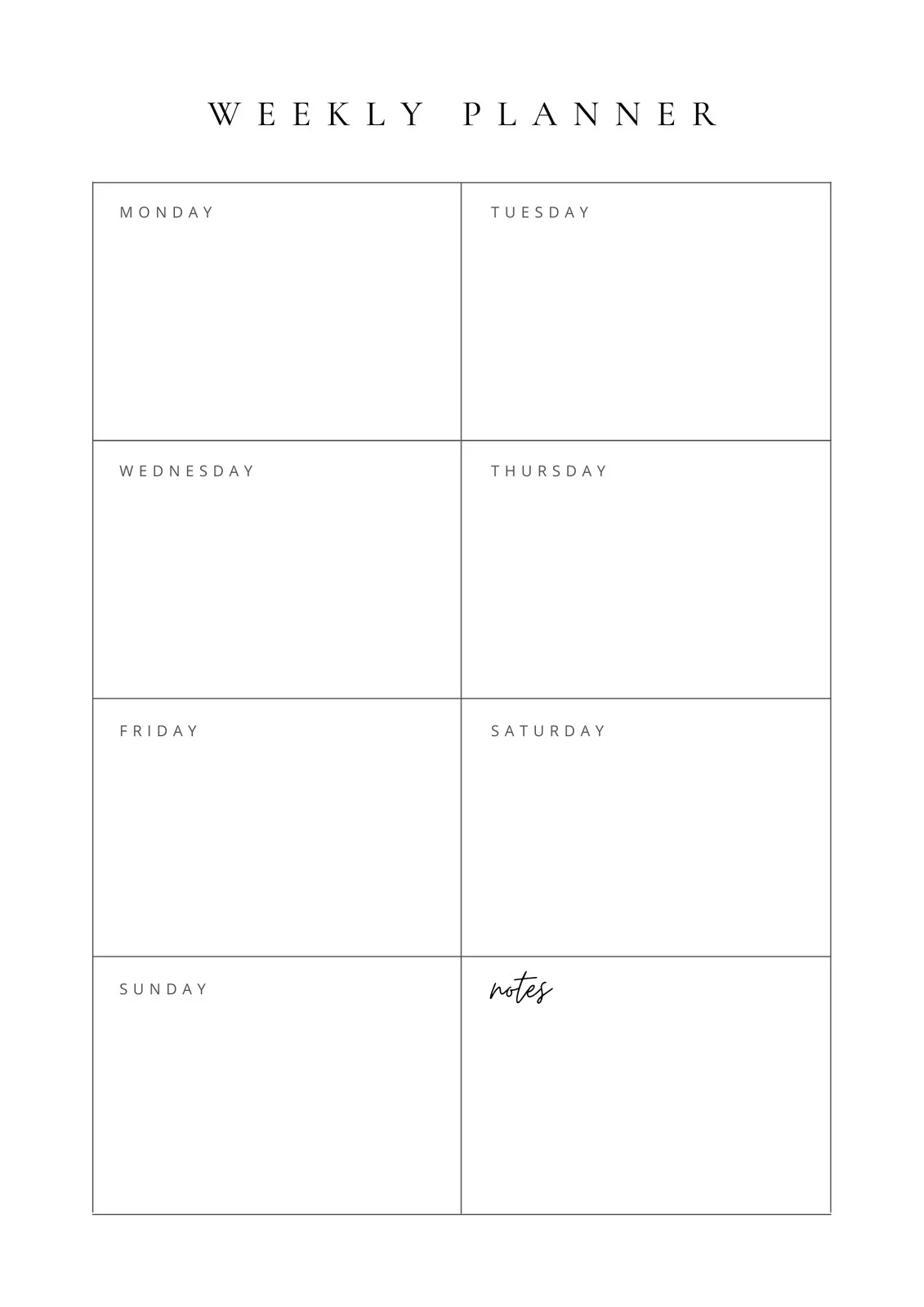 Page 4 Free And Customizable Weekly Planner Templates Canva