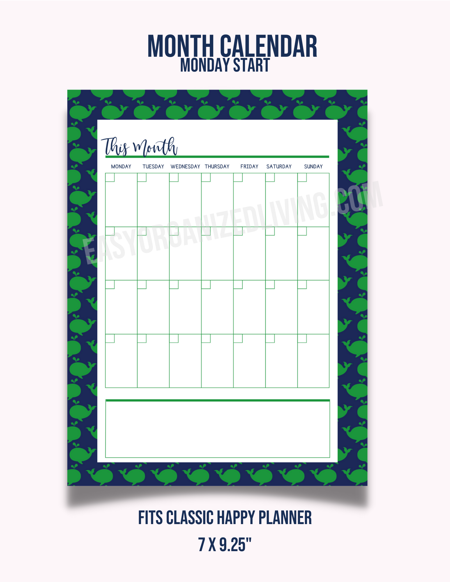 Printable By The Month Calendar