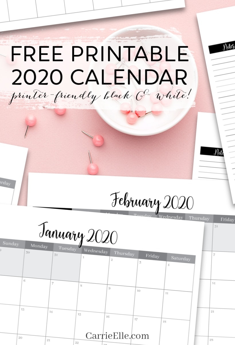 Calendar Printable Template