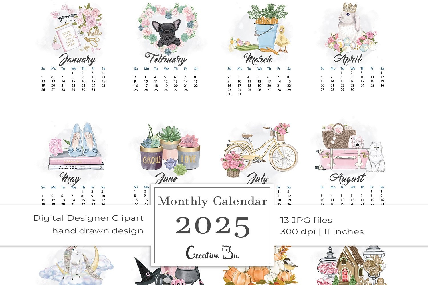 Printable Calendar 2025 Monthly Pages Desk Planner Calendar Printable Calendar 2025 Monthly Pages Desk Planner Calendar
