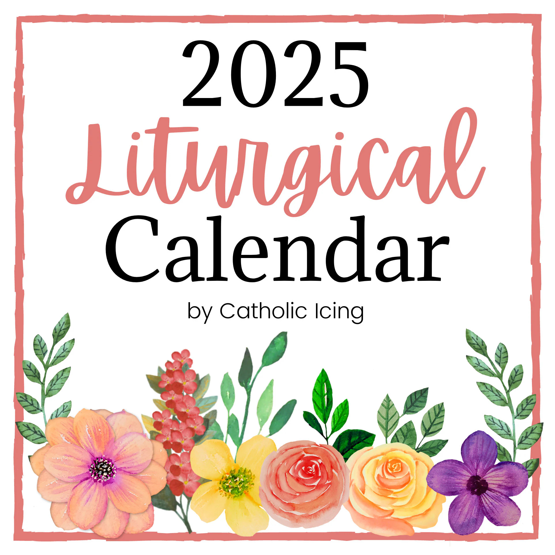 Printable Catholic Liturgical Calendar For 2025 14 month Calendar Plus Bonus Pages SALE Etsy