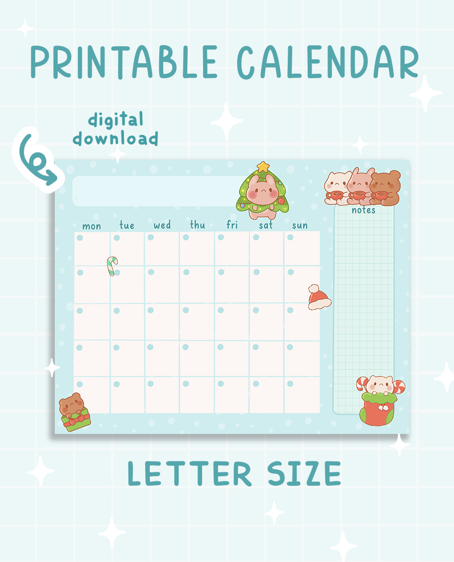 Printable Holiday Calendar Printable Holiday Calendar