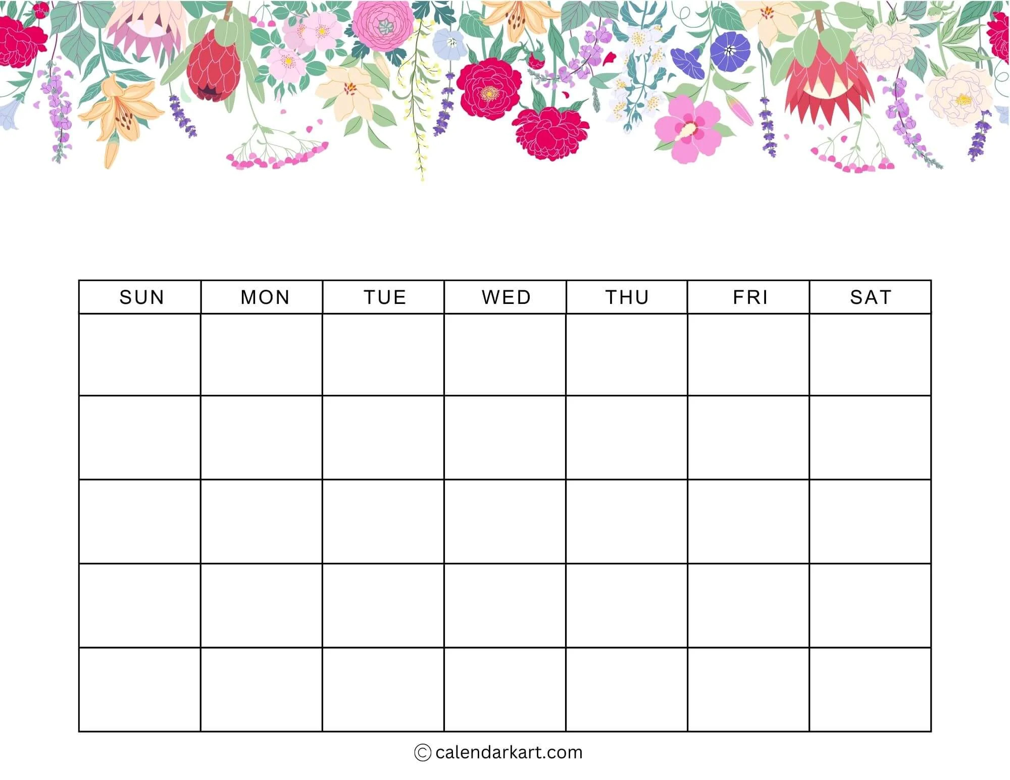 Printable Monthly Weekly And Yearly Blank Calendar Templates Printable Monthly Weekly And Yearly Blank Calendar Templates