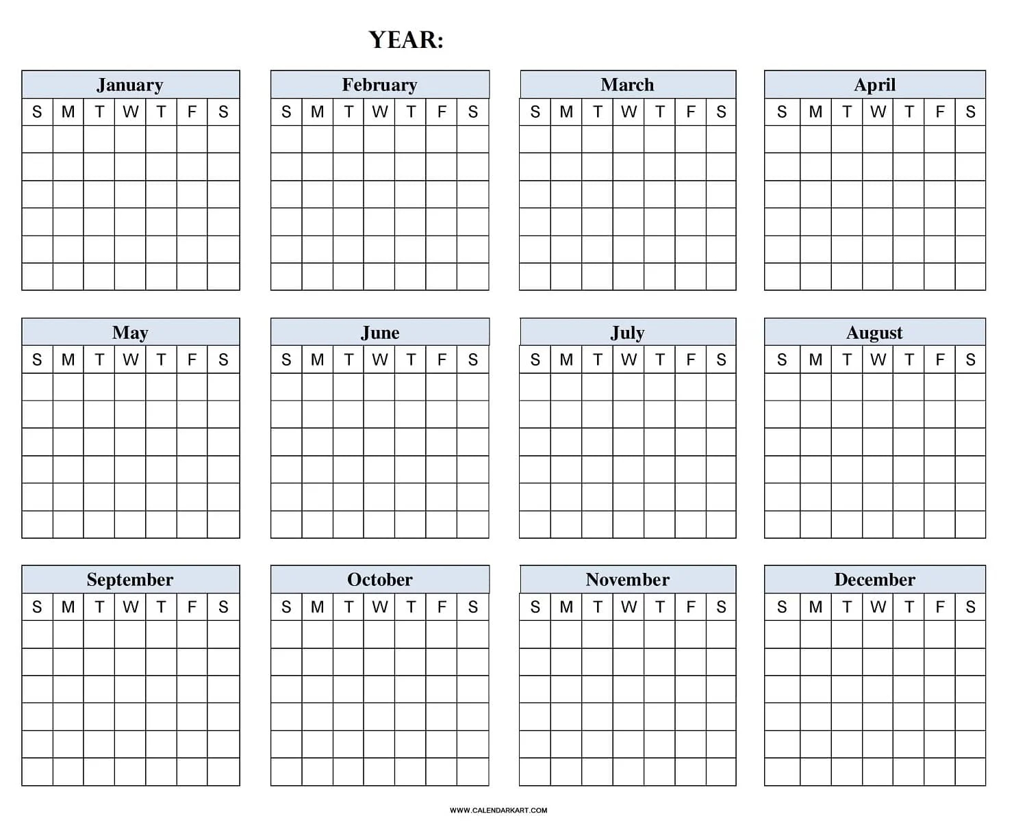 Printable Monthly Weekly And Yearly Blank Calendar Templates Printable Monthly Weekly And Yearly Blank Calendar Templates
