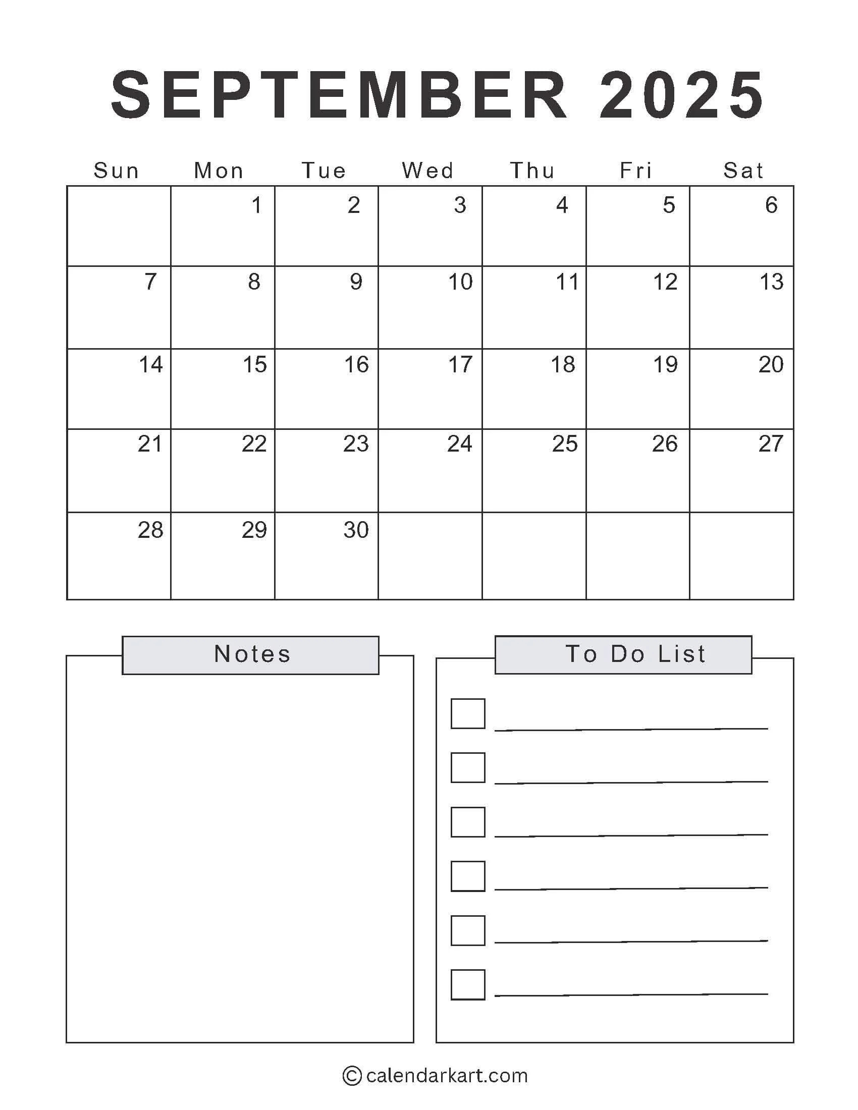 Printable September 2025 Calendar With Holidays Calendarkart Printable September 2025 Calendar With Holidays Calendarkart