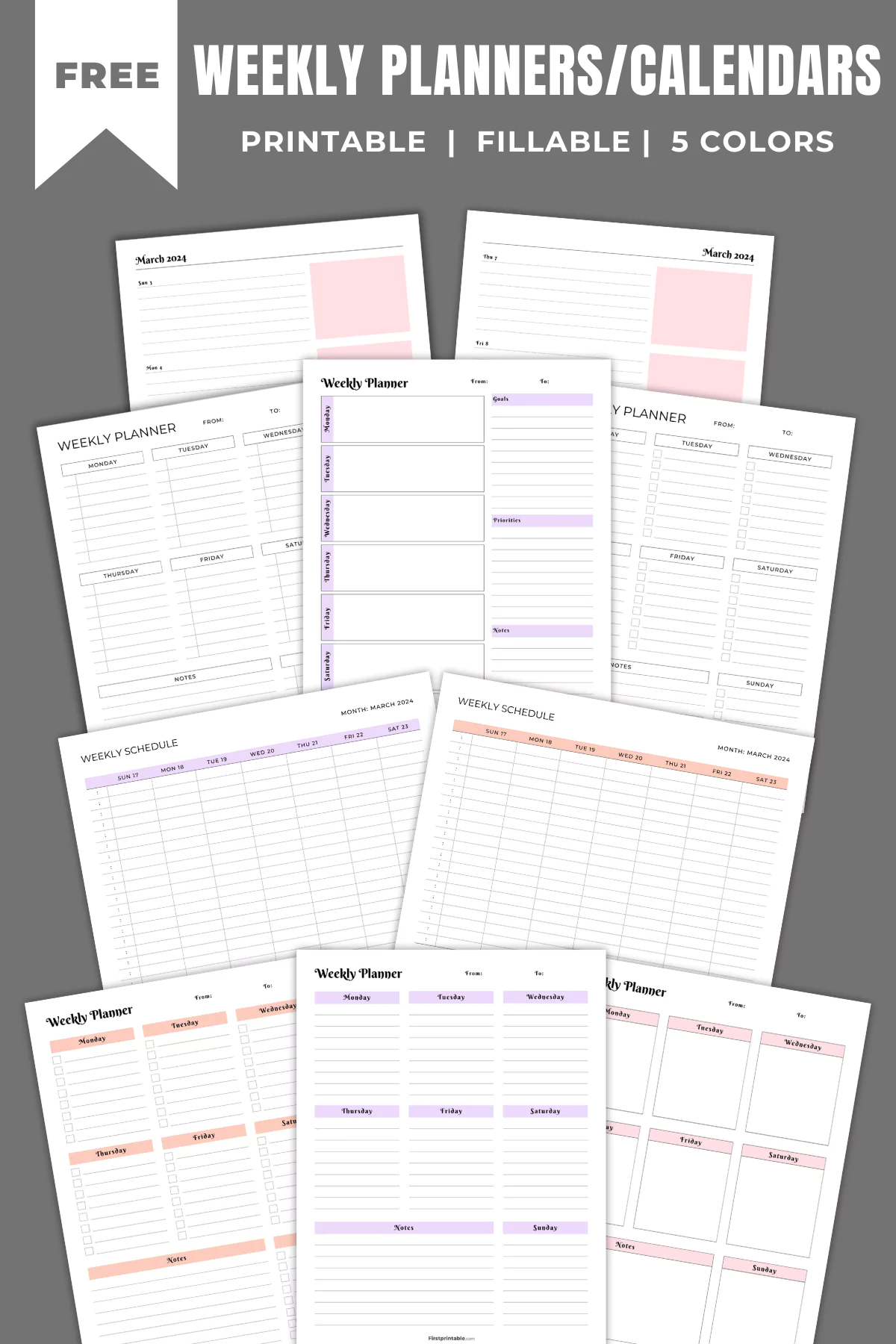 Printable Calendar 2025 Weekly