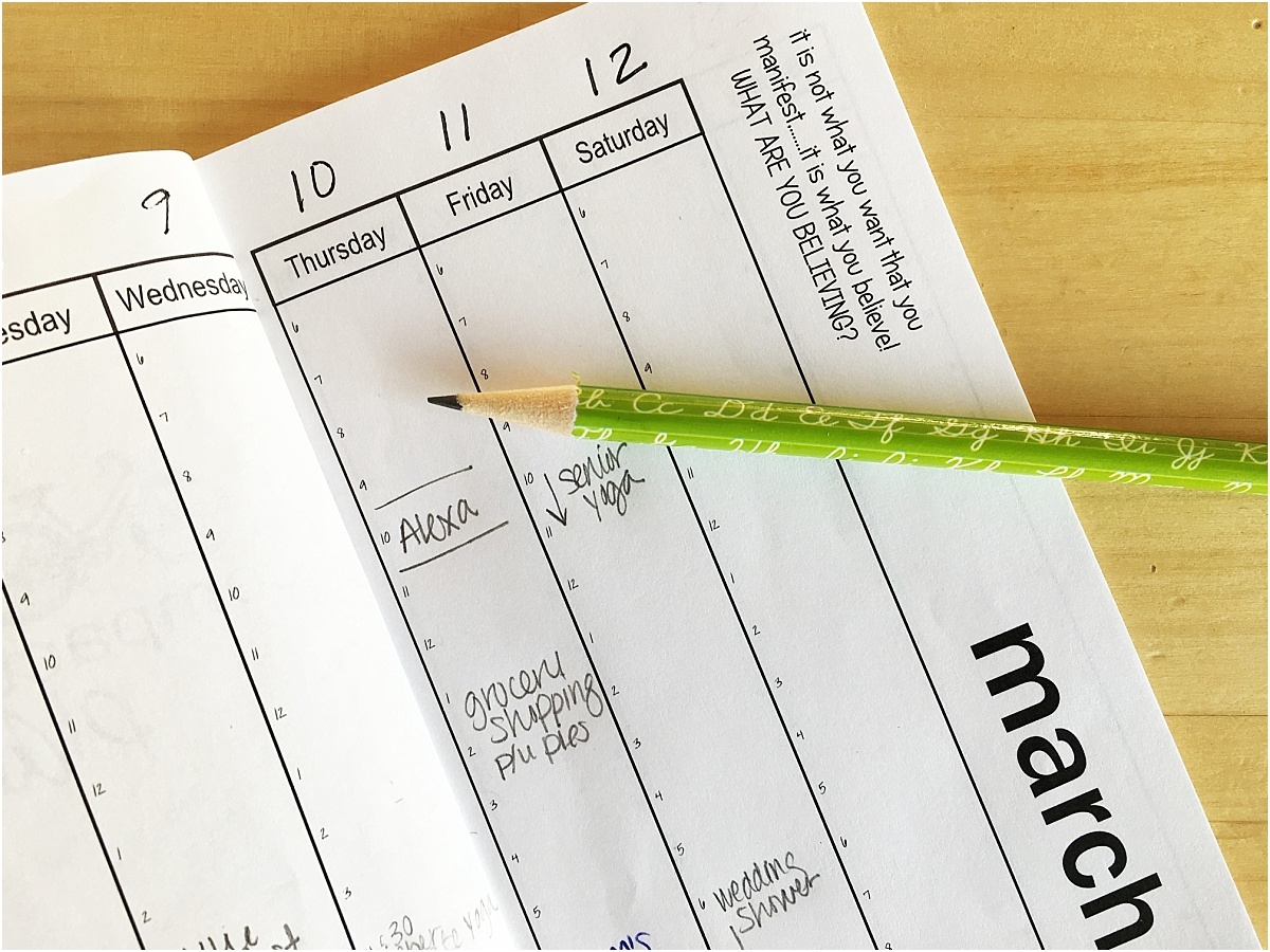 Vertical Printable Weekly Calendar