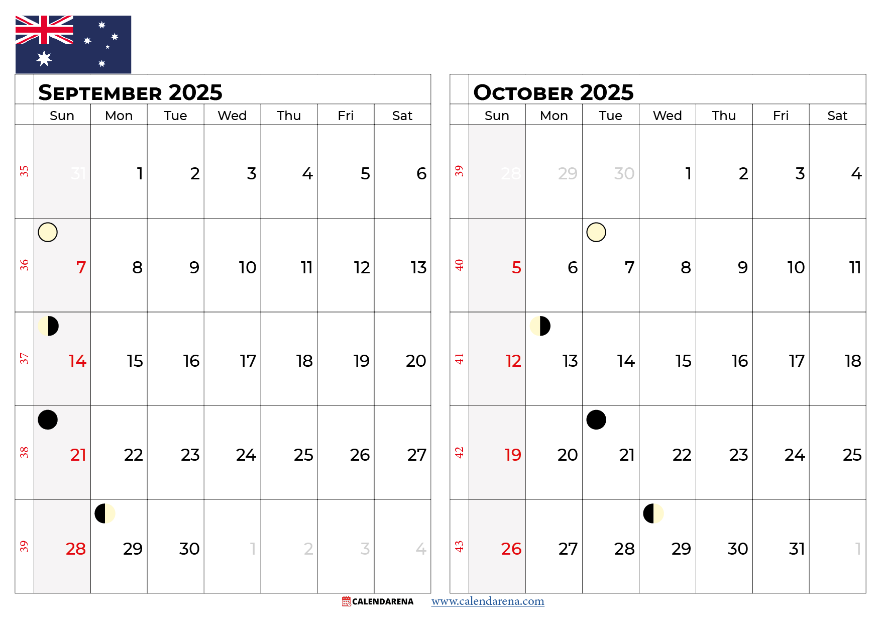 Printable Calendar September And October 2025
