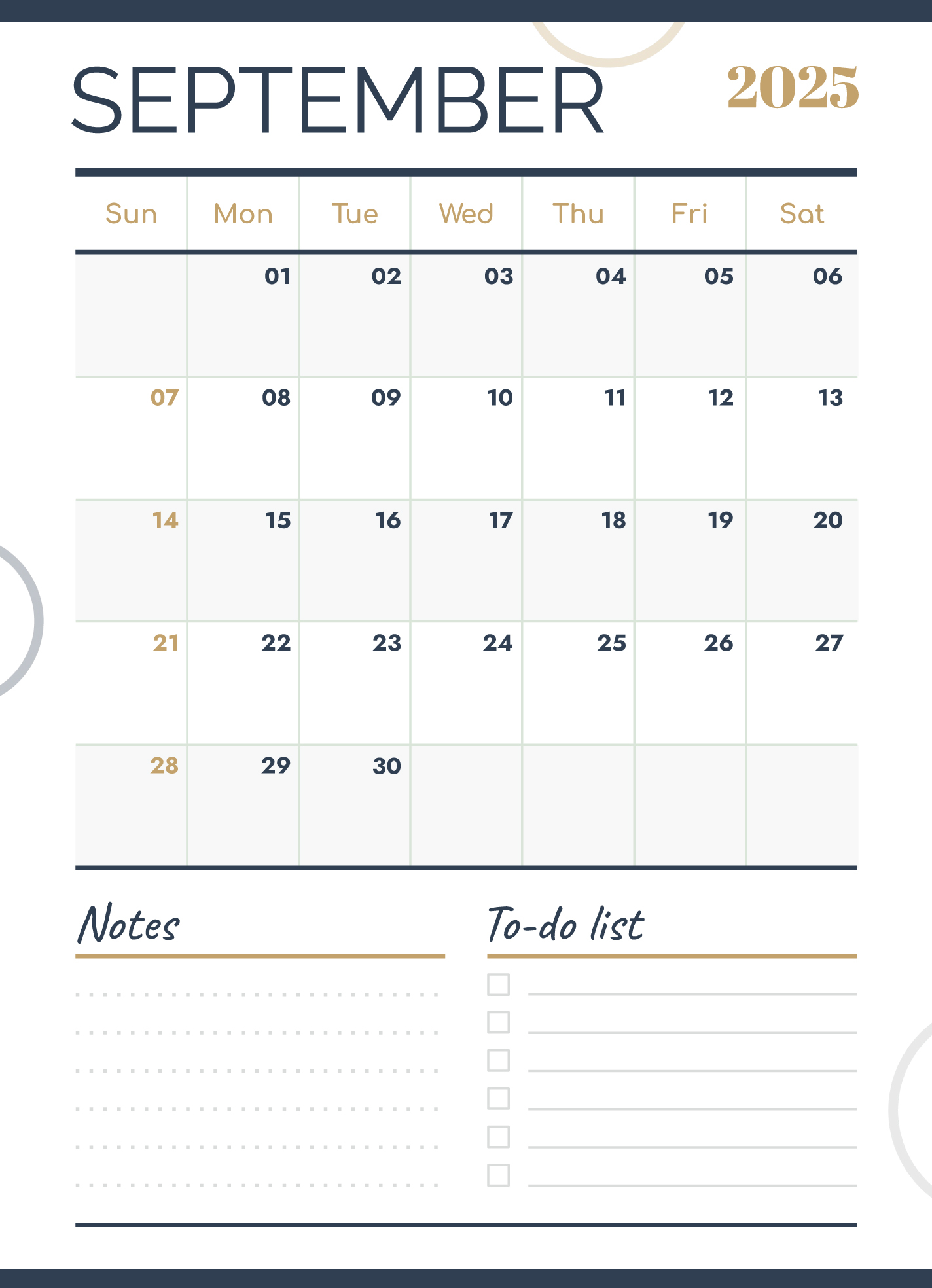 Free Printable Sept-Oct 2025 Calendar