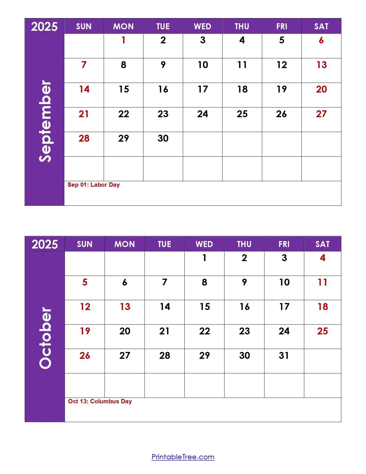 September And October 2025 Calendar Printable PDF Two Months Calendar September And October 2025 Calendar Printable PDF Two Months Calendar