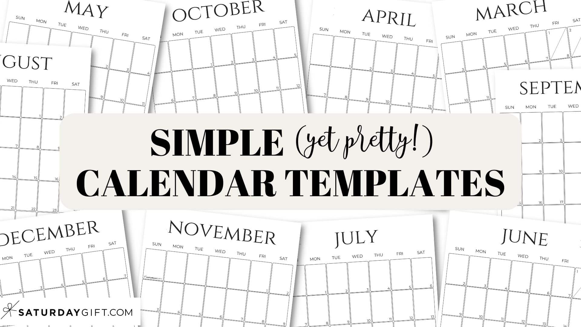 Simple Calendar Template 2025 Free Printable Vertical Calendar