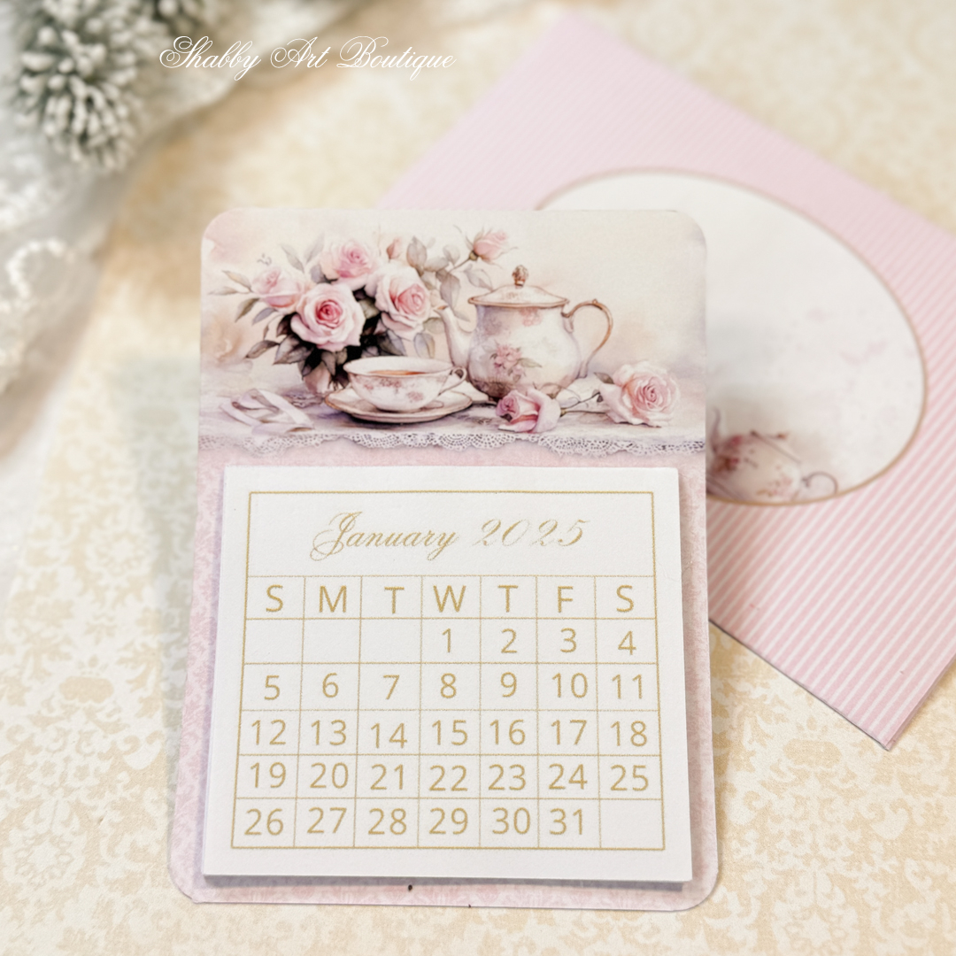 simply christmas free printable 2025 mini calendars shabby art boutique