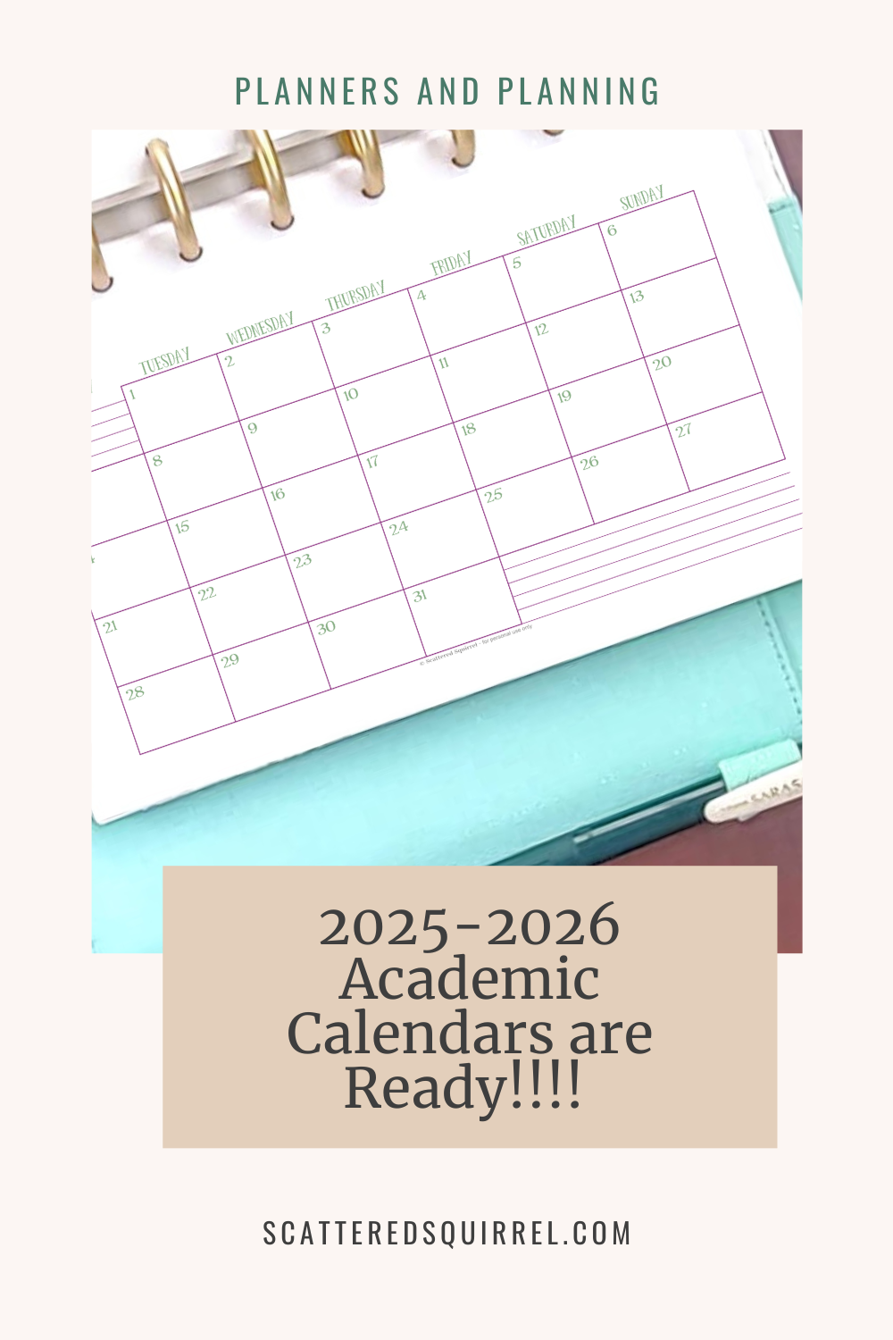 The 2025 2026 Academic Calendars Are Now Available Scattered Squirrel