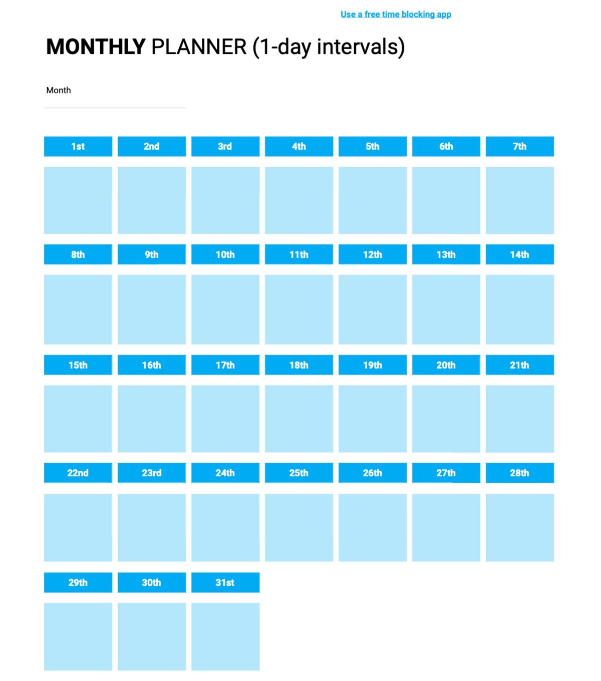 Time Blocking Planner 9 Free Time Block Templates Time Blocking Planner 9 Free Time Block Templates