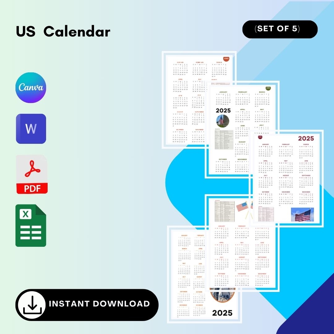 US Calendar 2025 With Holidays In PDF Word Excel US Calendar 2025 With Holidays In PDF Word Excel