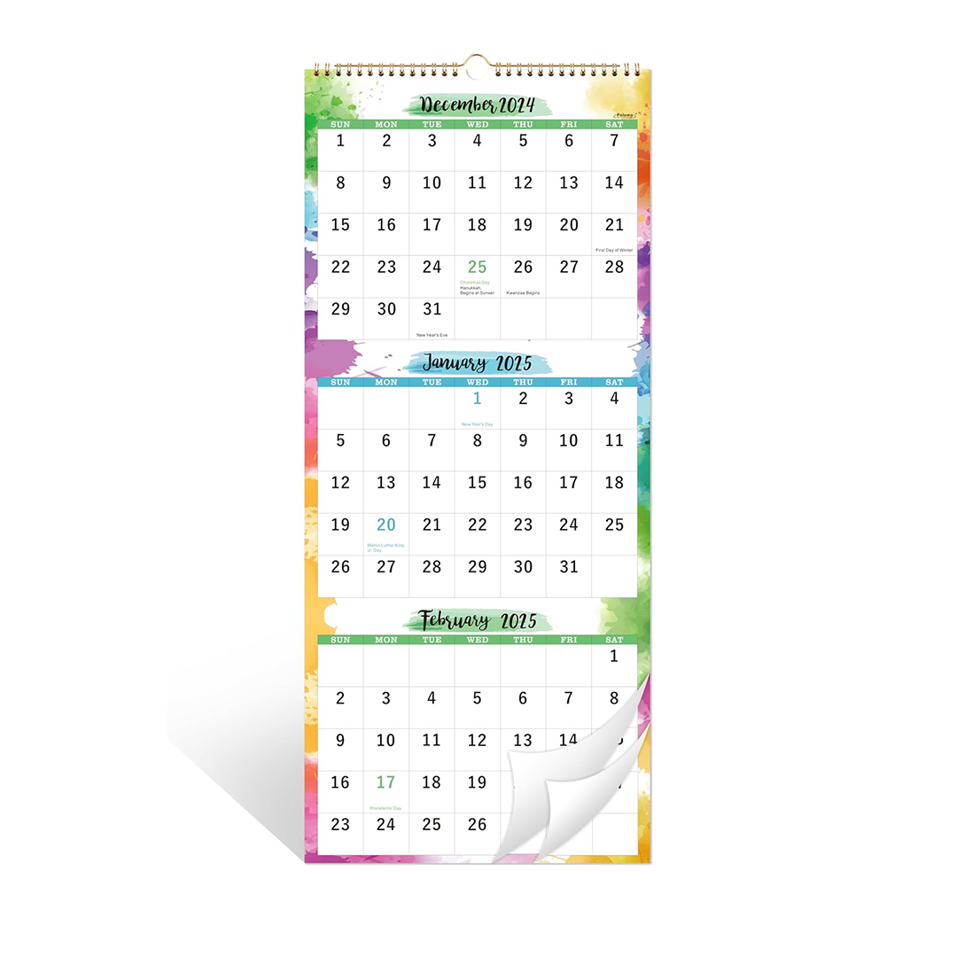 USTrade Print s Popular 3 Month View Calendar