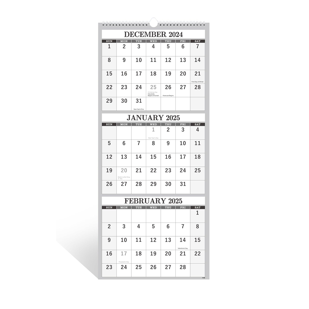 USTrade Print s Popular 3 Month View Calendar
