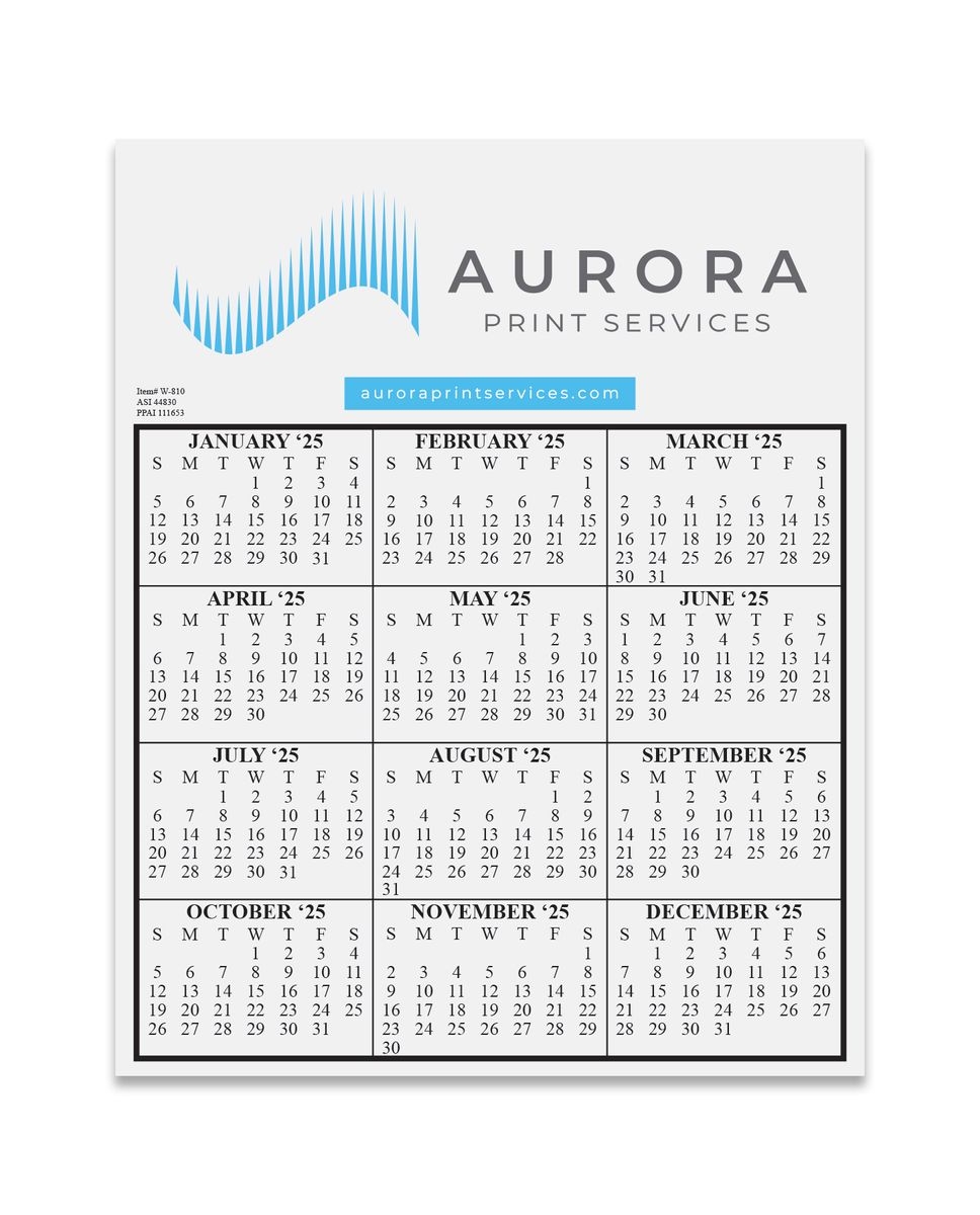 W 810 Calendar Card 8 X 10 W 810 The Chest