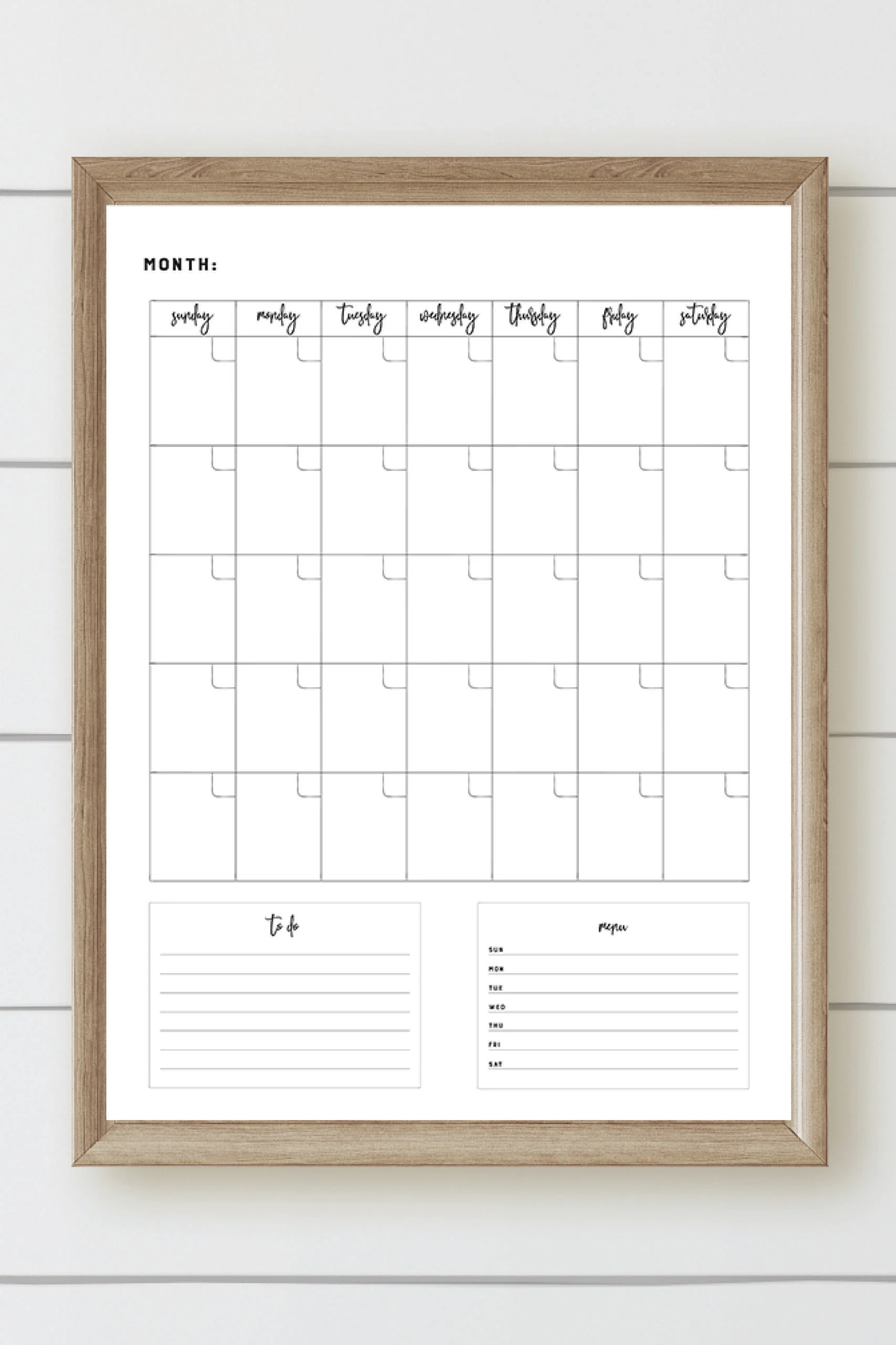 Wall Calendar Template Free Printable Home Sweet Farm Home