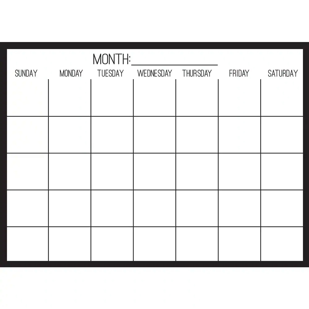 WallPops Black On Clear Monthly Calendar Decal WPE2801 The Home Depot WallPops Black On Clear Monthly Calendar Decal WPE2801 The Home Depot